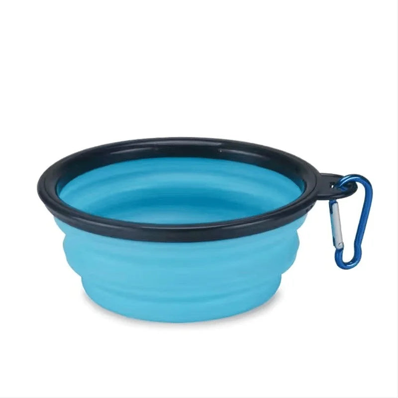 Tazón Portátil Plegable de Silicona TPR para Mascotas - Comedero y Bebedero para Gatos y Perros