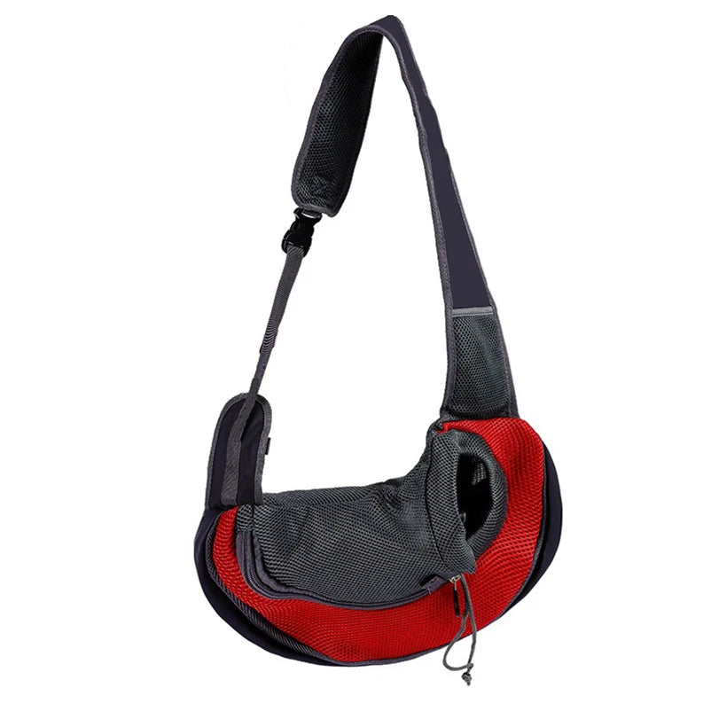 Bolso Bandolera Portátil para Mascotas - Mochila de Nylon Acolchada para Perros Pequeños