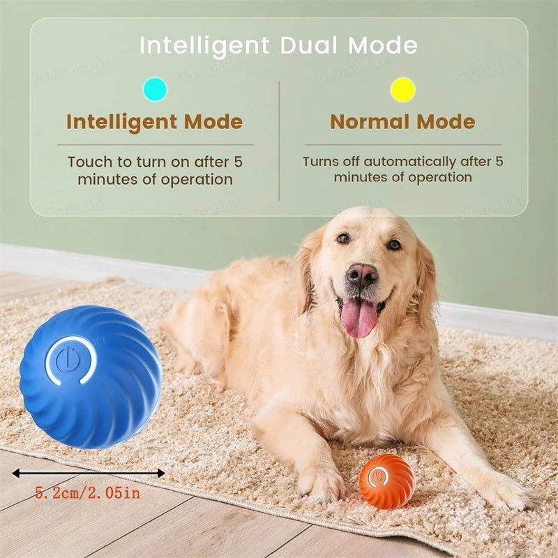 Pelota Interactiva Inteligente para Perros - Juguete Electrónico Automático con Movimiento y Rebote USB