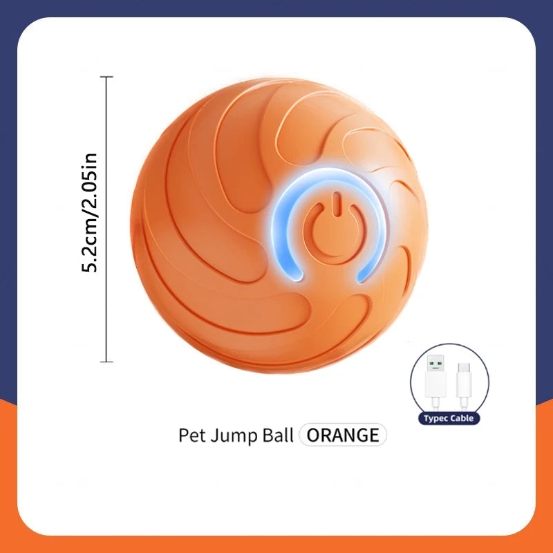 Pelota Interactiva Inteligente para Perros - Juguete Electrónico Automático con Movimiento y Rebote USB