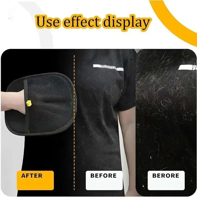 Guantes de Limpieza de Pelo para Mascotas - Guante de Aseo Doble Cara Reutilizable para Gatos y Perros