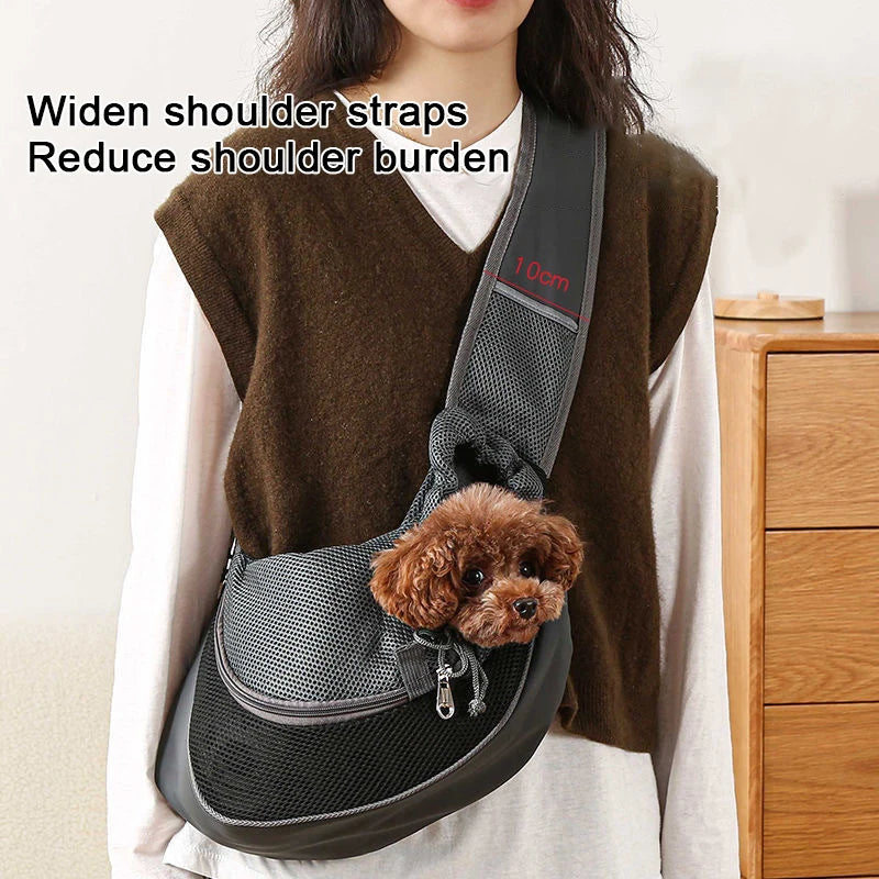 Mochila Transportadora para Mascotas - Bolso de Malla Transpirable para Gatos y Perros