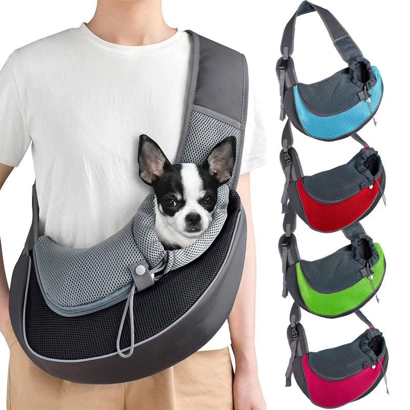 Mochila Transportadora para Mascotas - Bolso de Malla Transpirable para Gatos y Perros