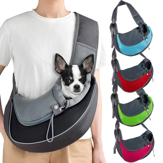 Mochila Transportadora para Mascotas - Bolso de Malla Transpirable para Gatos y Perros
