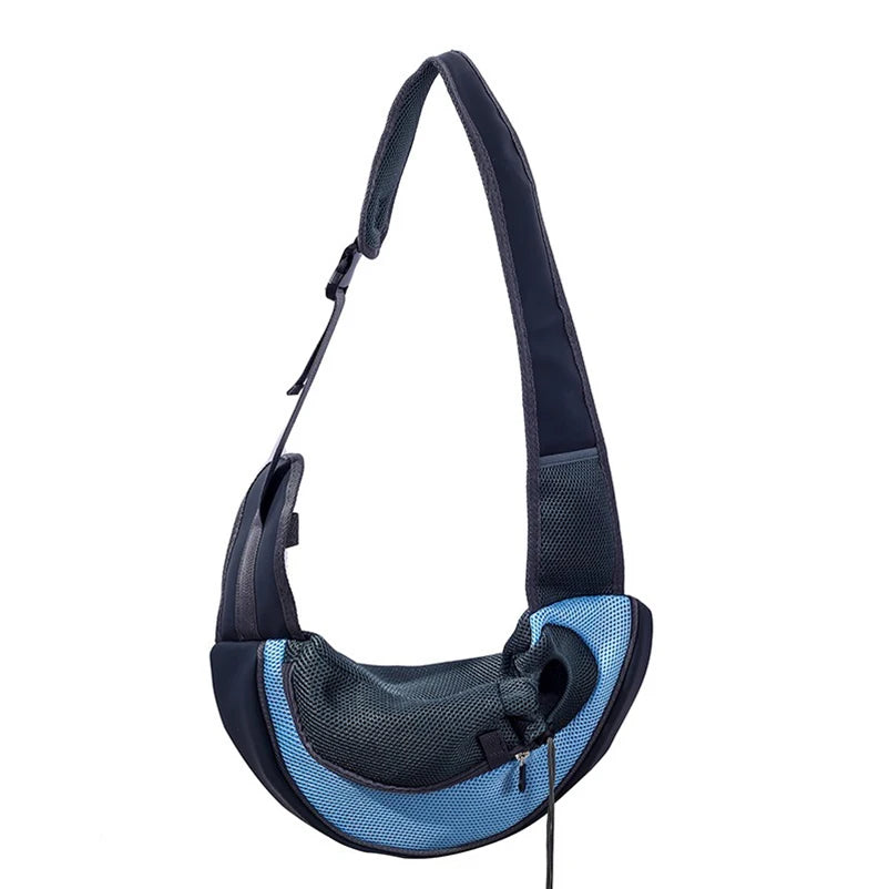 Bolso Bandolera Portátil para Mascotas - Mochila de Nylon Acolchada para Perros Pequeños