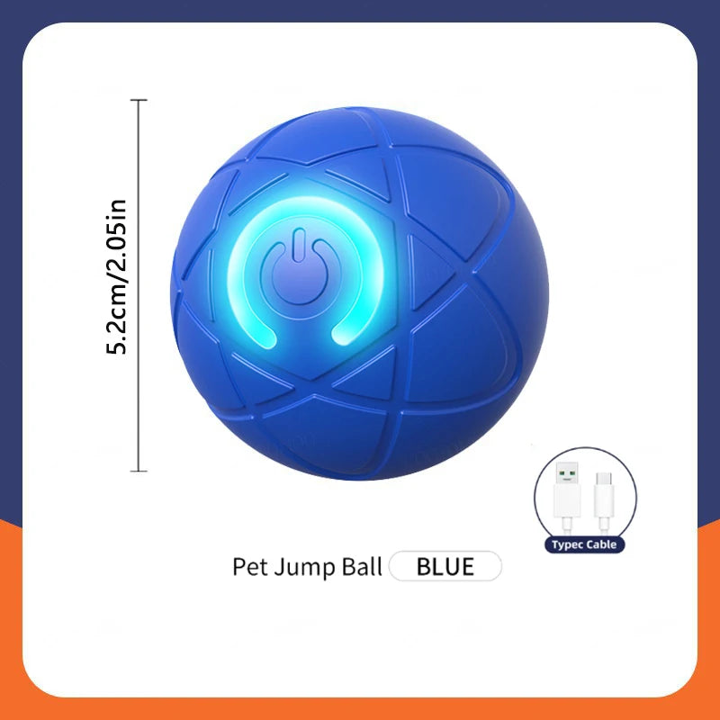 Pelota Interactiva Inteligente para Perros - Juguete Electrónico Automático con Movimiento y Rebote USB
