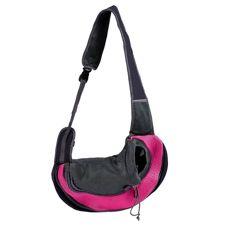 Bolso Bandolera Portátil para Mascotas - Mochila de Nylon Acolchada para Perros Pequeños