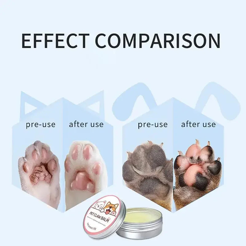 Bálsamo Protector para Almohadillas de Gatos y Perros 50g - Crema Hidratante para Patas y Nariz