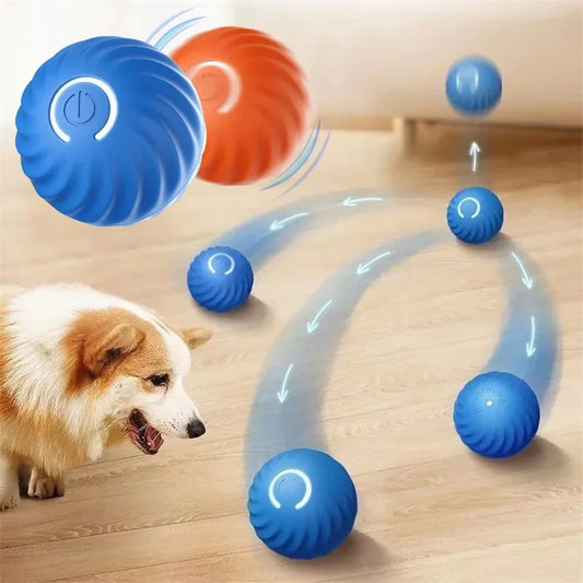 Pelota Interactiva Inteligente para Perros - Juguete Electrónico Automático con Movimiento y Rebote USB