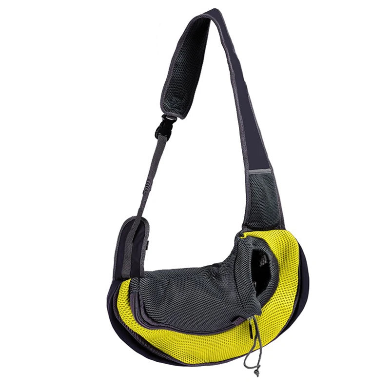 Bolso Bandolera Portátil para Mascotas - Mochila de Nylon Acolchada para Perros Pequeños