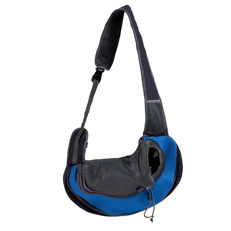Bolso Bandolera Portátil para Mascotas - Mochila de Nylon Acolchada para Perros Pequeños