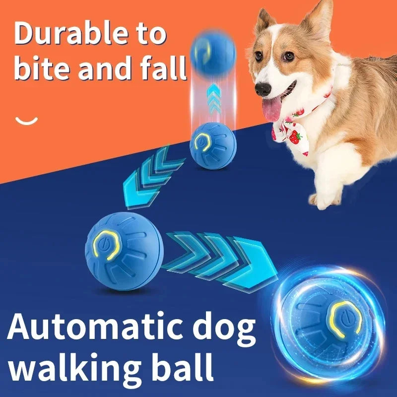 Pelota Interactiva Inteligente para Perros - Juguete Electrónico Automático con Movimiento y Rebote USB