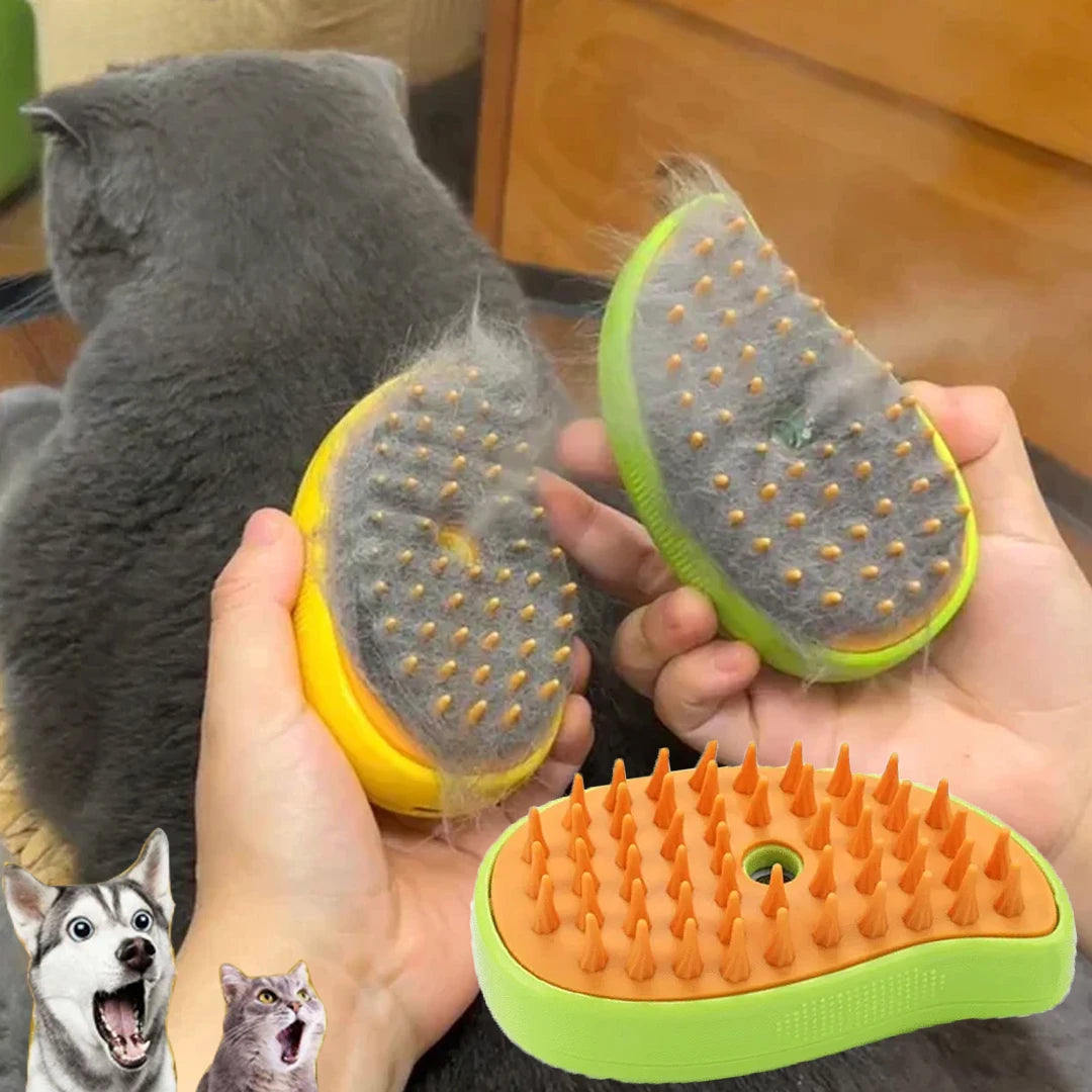 Cepillo de Vapor Multifuncional para Mascotas (Gatos y Perros)