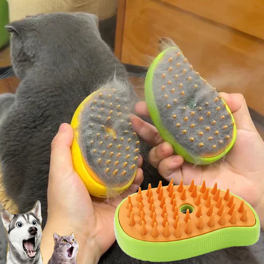 Cepillo de Vapor Multifuncional para Mascotas (Gatos y Perros)