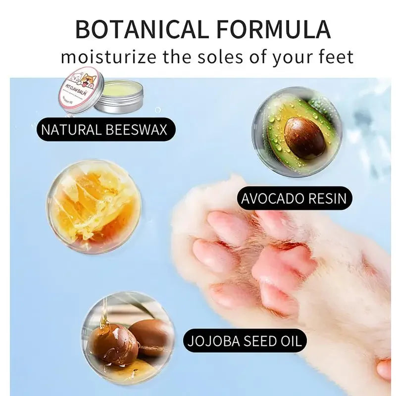 Bálsamo Protector para Almohadillas de Gatos y Perros 50g - Crema Hidratante para Patas y Nariz